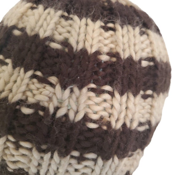 Scala Knit Beanie Hat Stripe Knit Unisex One Size… - image 2