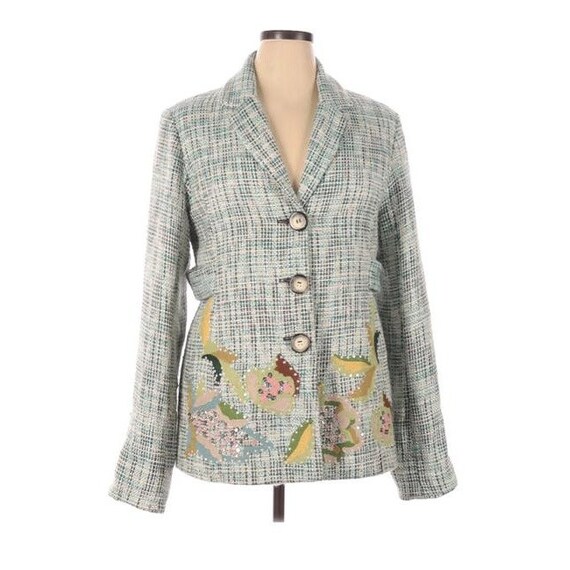 Aqua tweed deals blazer