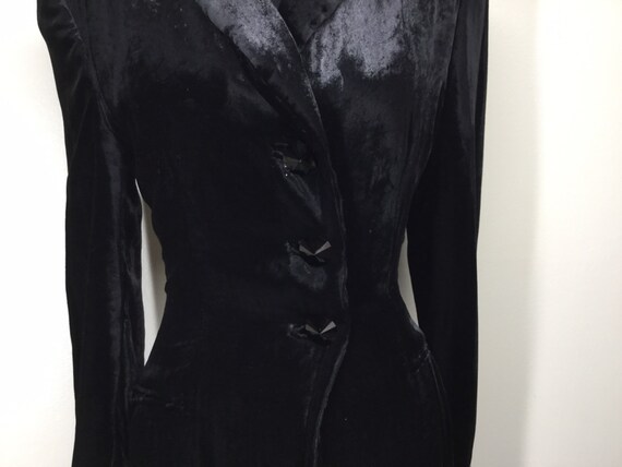 ジャケット・アウター gian franco ferre 80s velvet maxi coat gian franco ferre 80s velvet maxi coat