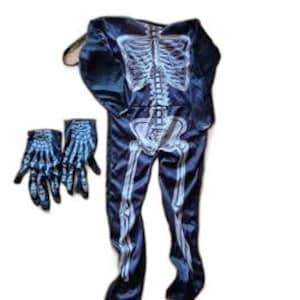 Kids Skeleton Costume Sz 4-5yr