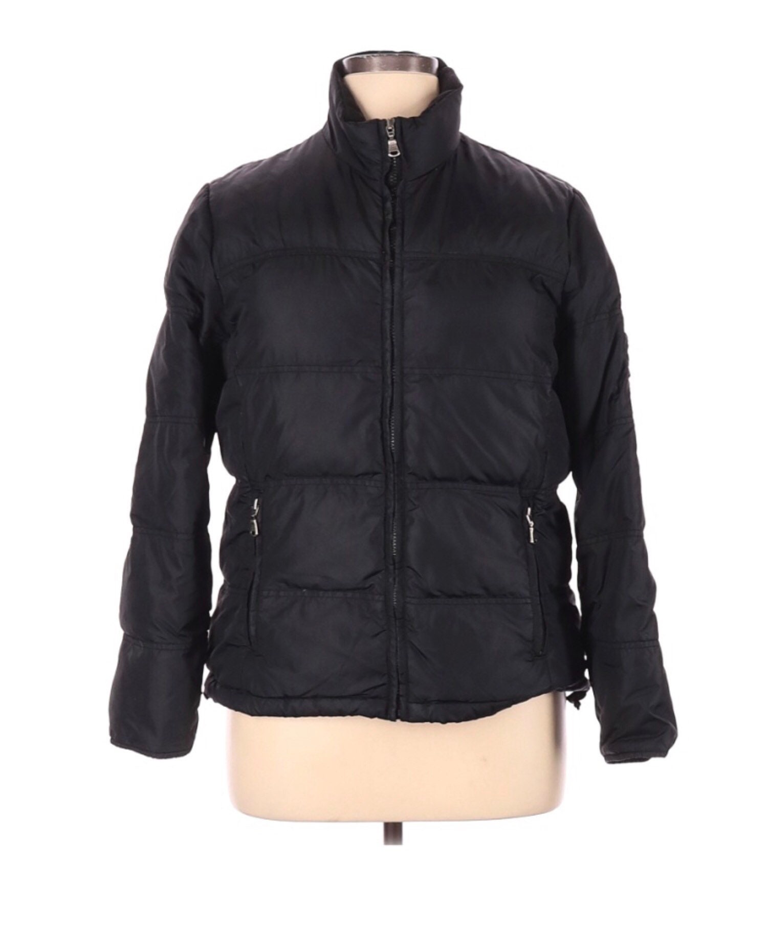 Eddie Bauer Black Premium Down 650 Fill Power Puffer Jacket Coat L ...