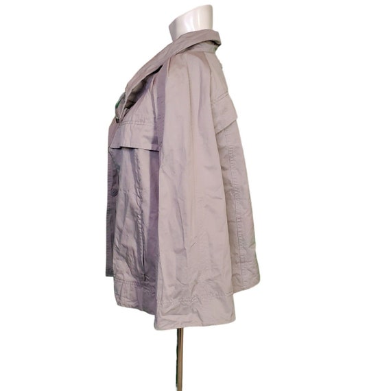 Armani Collezioni Swing Jacket Silver Gray Twill … - image 4