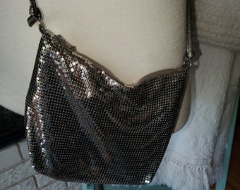 Whiting & Davis Vintage liquid silver evening bag