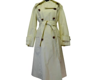 La Flaque de Paris Vintage 1960's Beige Double Breasted Trenchcoat XS/S