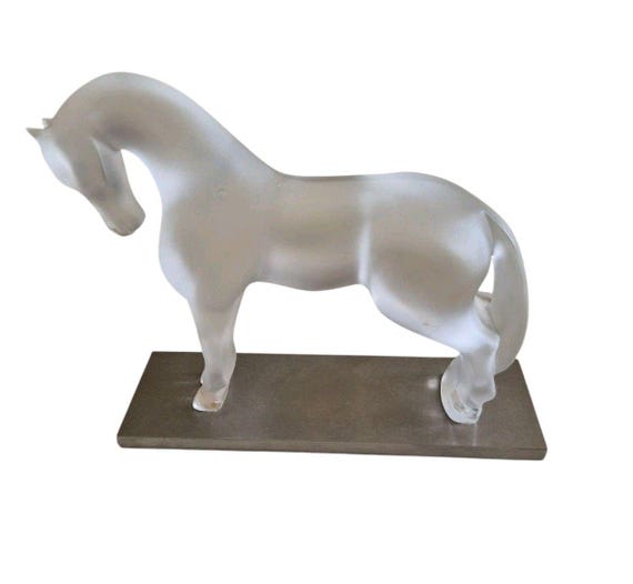 Lalique ラリック 「テット ドゥ シュヴァル オブジェ 」クリスタル