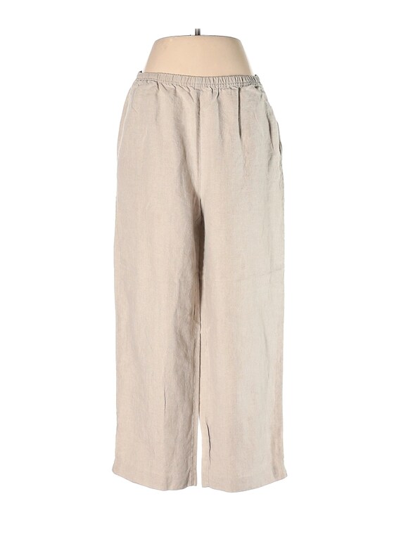 J. Jill Capri 100% Linen Pants in Olive 