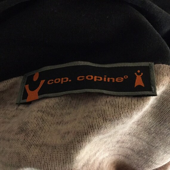 Cop. Copine Orange/Black Vintage Graphic Knit Top… - image 7