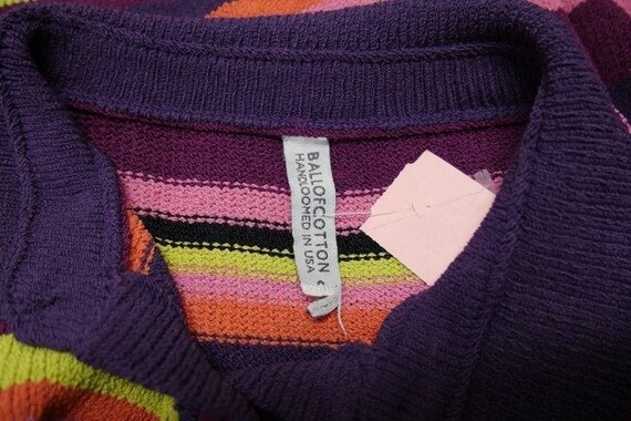 Ball of Cotton Handloomed Striped Pullover Sweater S Etsy Australia