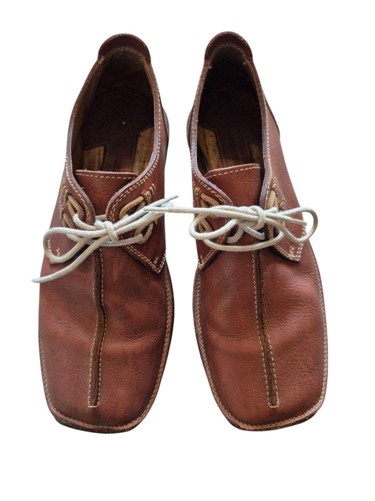 Timberland Oxford Dress Shoe Men Sz 9.5M Lace up Brn Leather Y2k Boho Retro[6C 90s Mens Shoes - Etsy Singapore main image 2
