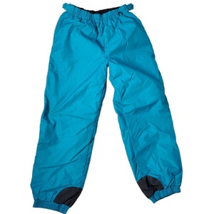 Columbia Vintage 90s Unisex Ski Snowboard Winter Pants Blue Green sz M/ L