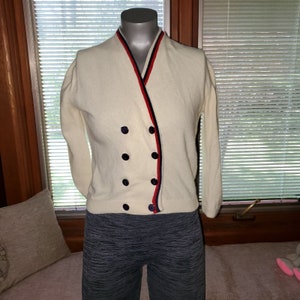 Colebrook Vintage 1950s Lambswool Double Breasted Cardigan Sweater XS/S