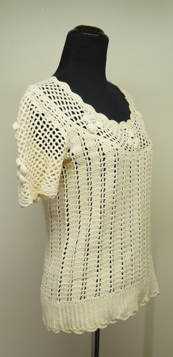 Sheree Massoquoi boho handmade crochet sweater - … - image 2