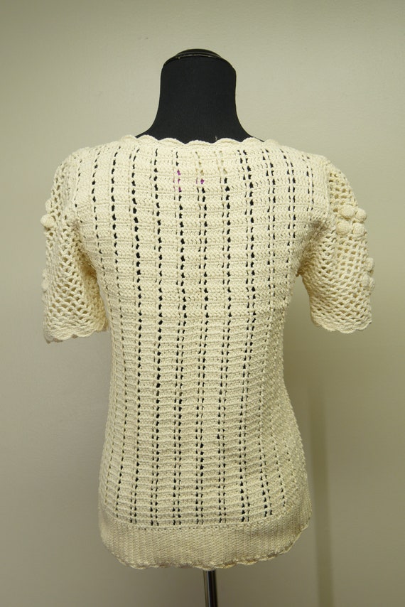 Sheree Massoquoi boho handmade crochet sweater - … - image 7