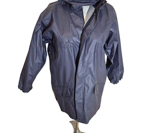 GAP Vintage 90er Jahre Unisex Regenjacke Kapuze Kinder Regenjacke Navy sz L/XL Kids