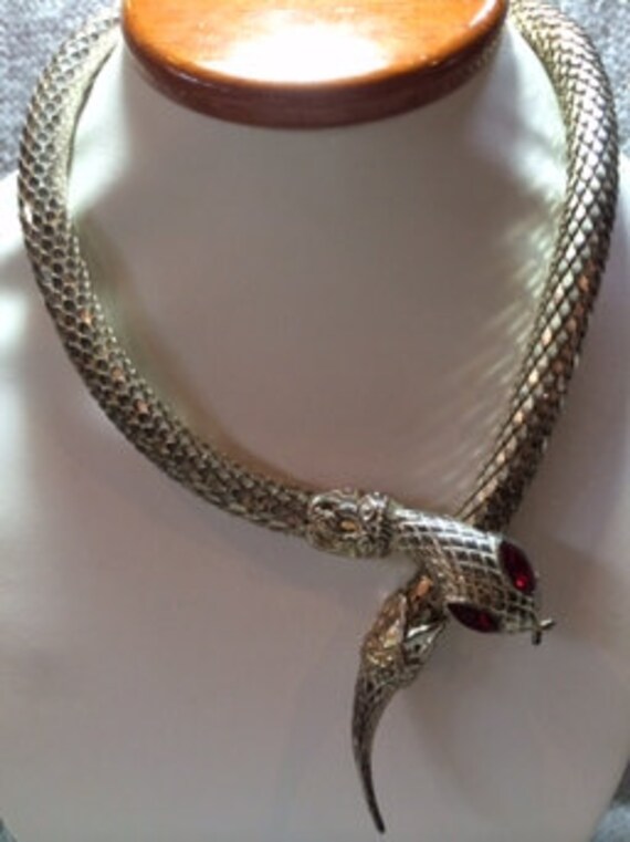 Items similar to Vintage Snake Coil Necklace on Etsy