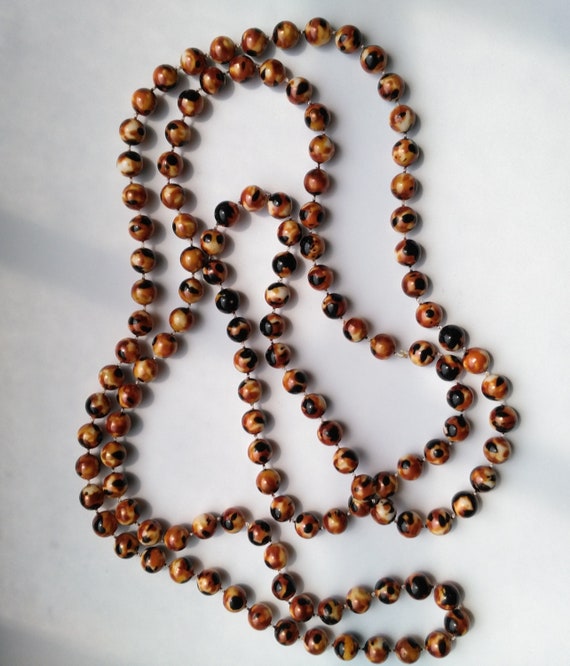 Vintage Long Necklace Faux Gemstones Mother's Day… - image 4