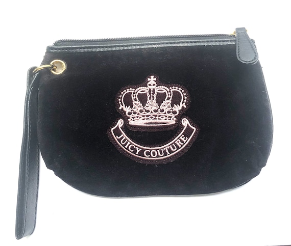 Juicy Couture Black Velour Bag Purse With Tags! | eBay