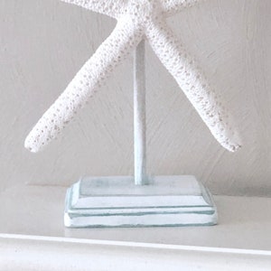 Beach Home Decor, Beach Home Accents, Starfish On Stand, Starfish Decor, Starfish, Beach Wedding Decor, Beach Table Decor, Coastal Decor image 4