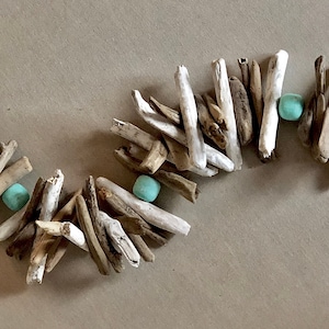 Coastal Decor Beach, Driftwood Beach Decor, Beach Decor, Driftwood Wall Art, Driftwood Garland, Beach Garland, Nautical Party Decor