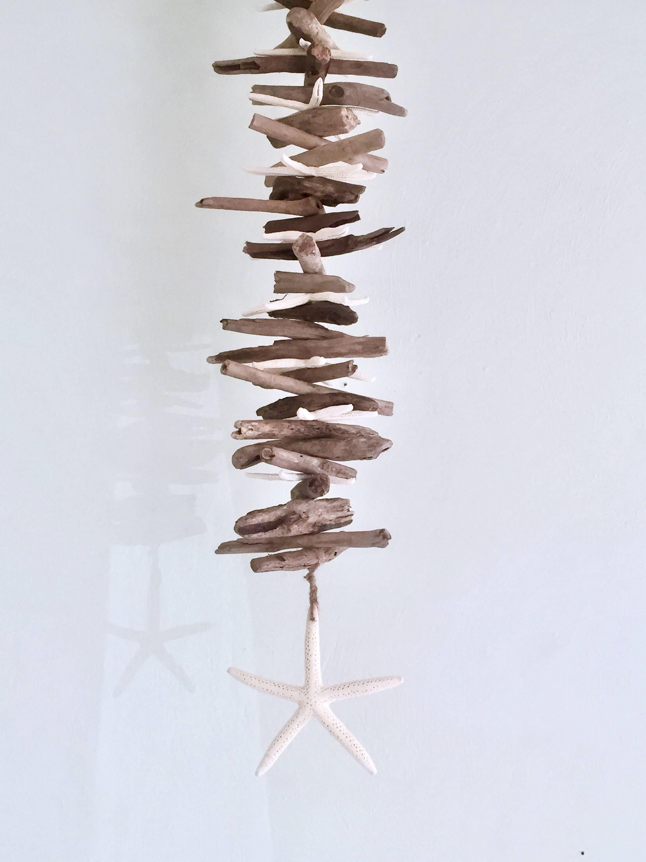 Driftwood Wall Art, Beach Decor, Driftwood Mobile, Shell Mobile, Beach  Mobile, Driftwood Hanger, Rustic Decor, Starfish, Starfish Mobile - Etsy