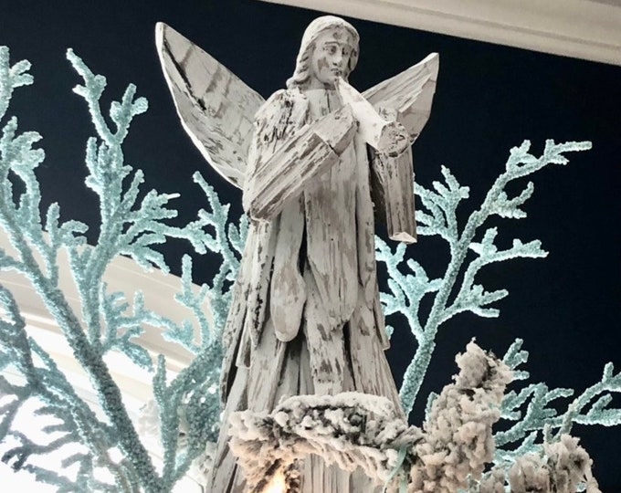 Christmas Angel Tree Topper, Christmas Decor, Beach Decor, Beach