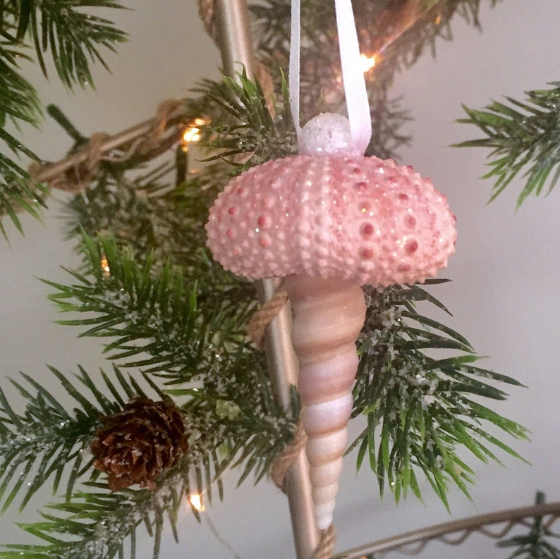 Beach Christmas Ornaments Beach Decor Beach Ornaments Shell Etsy