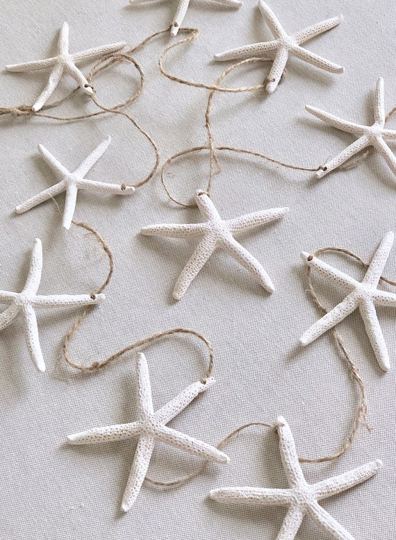 Starfish Garland, Beach Decor, Beach Garland, Shell Garland