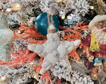Christmas Ornaments, Beach Christmas, Beach Ornaments, Star Ornament, Shell Ornaments, Christmas Decor, Coastal Ornaments, Shell Star Decor