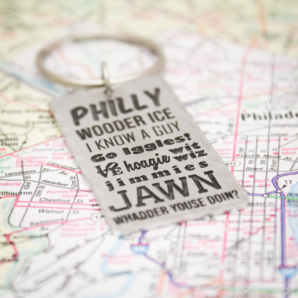 Philly Keychain Philadelphia Jawn Keychain Philly Slang Key Etsy