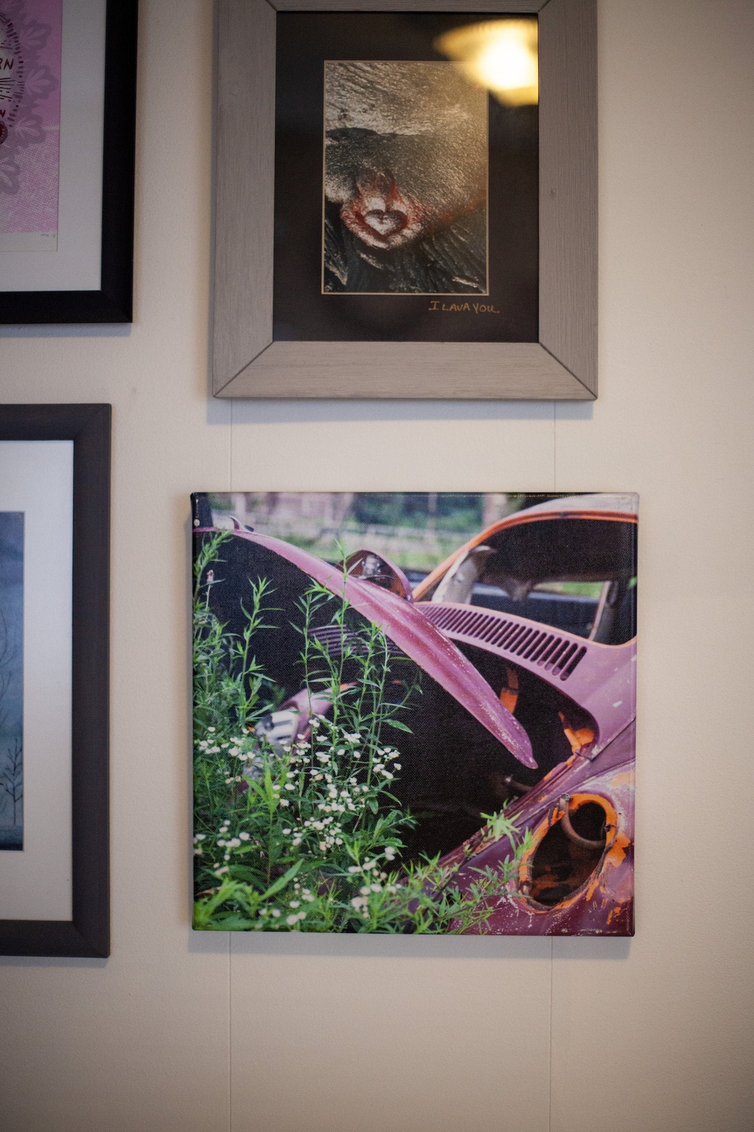 Vintage Volkswagen Art // VW Car Wall Decor // Vintage VW Etsy