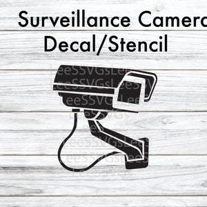 IRONIC CCTV DECAL | Cctv Graffiti File | Prank Decal | Cctv Digital Stencil | Surveillance Camera Graffiti Humor | Cricut Silhouette