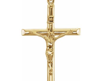 14K 43x29 mm Crucifix Pendant