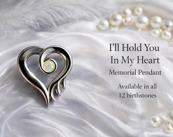 I'll Hold You In My Heart Pendant - Engravable