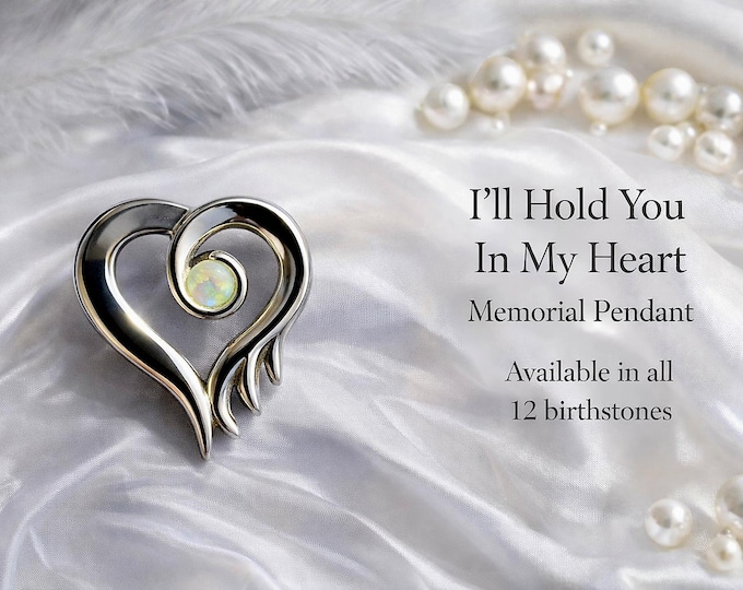 Featured listing image: I'll Hold You In My Heart Pendant - Engravable