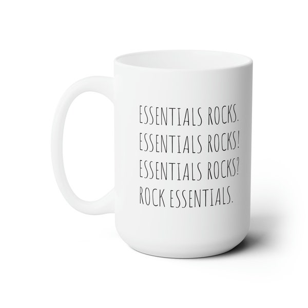 CC Essentials tutor gift, Classical Conversations Essentials Rocks gift, Ceramic Mug 15oz