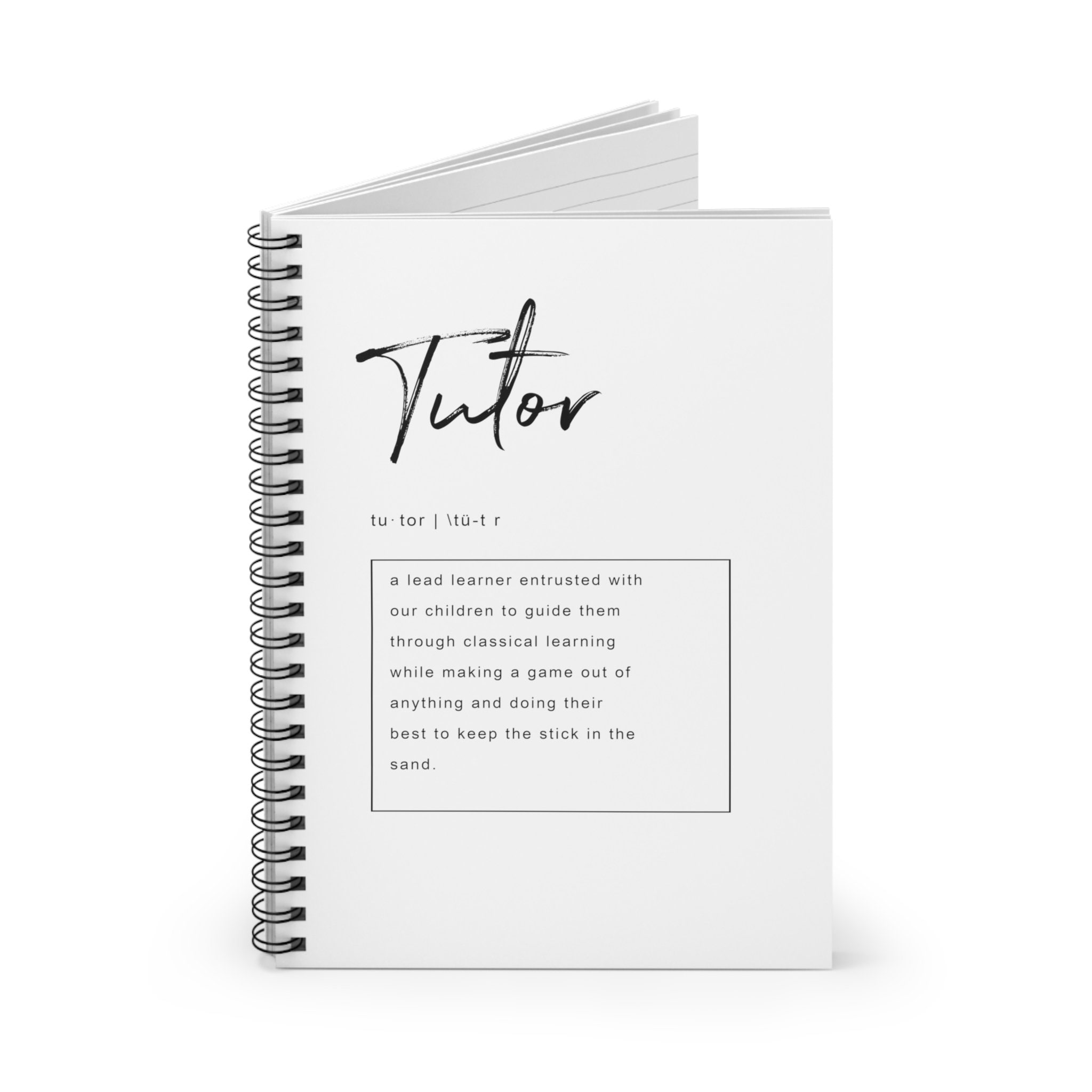 CC Tutor Definition Spiral Notebook Ruled Line - Etsy
