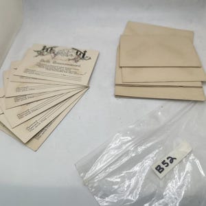 Juego de 7 tarjetas vintage de anuncio de nacimiento con sobres - Tarjetas de bebé sin usar