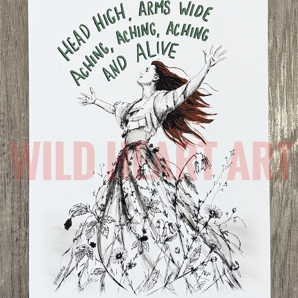Florence Welch “Sympathy Magic” 11x14 Song Illustration Print