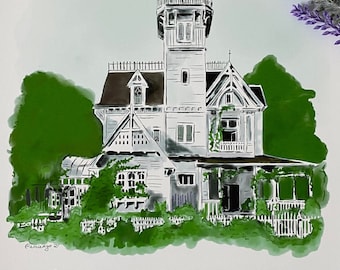 Practical Magic House Print 8.5x11