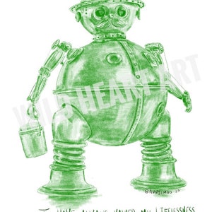 Tik-Tok Return to Oz Original Print
