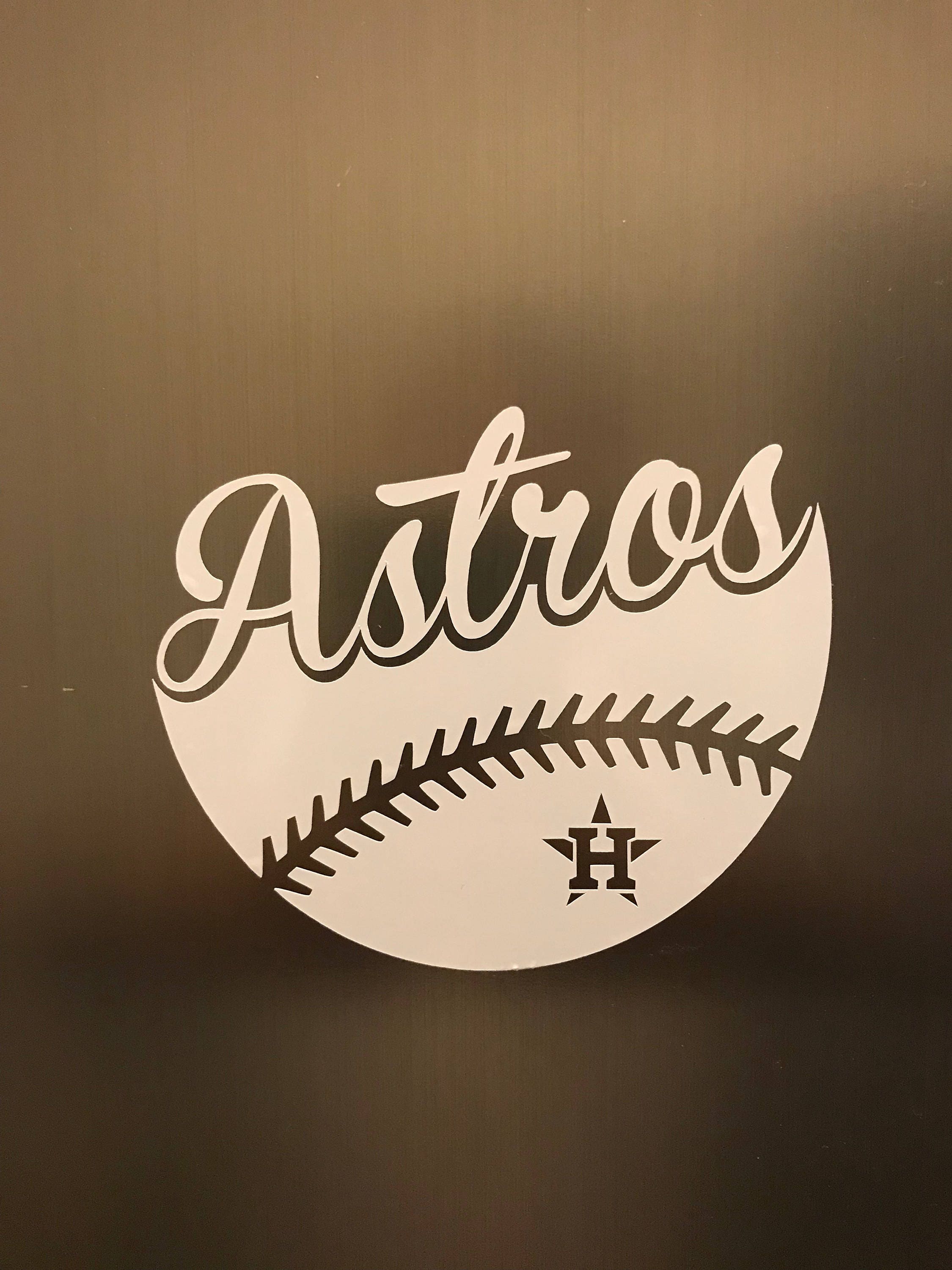 Houston Astros Baseball Vinyl Decal Car Window / Bumper | Etsy