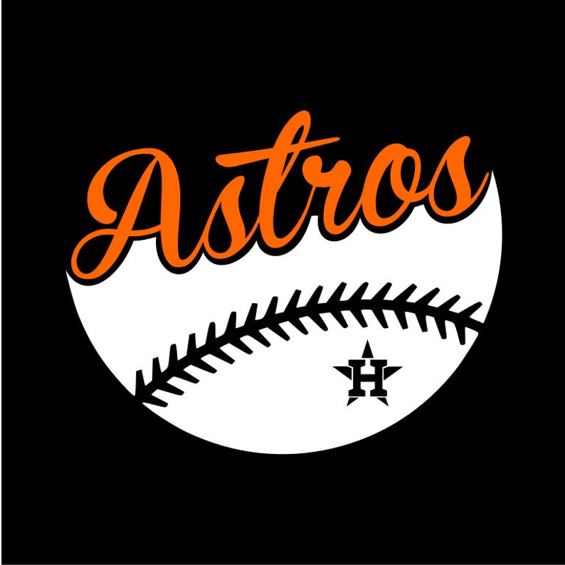 Houston Astros Baseball Dual Color Vinyl Decal Car Window Etsy