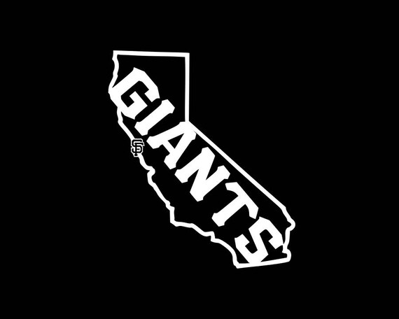 SF Giants California Logo Vinyl Decal 