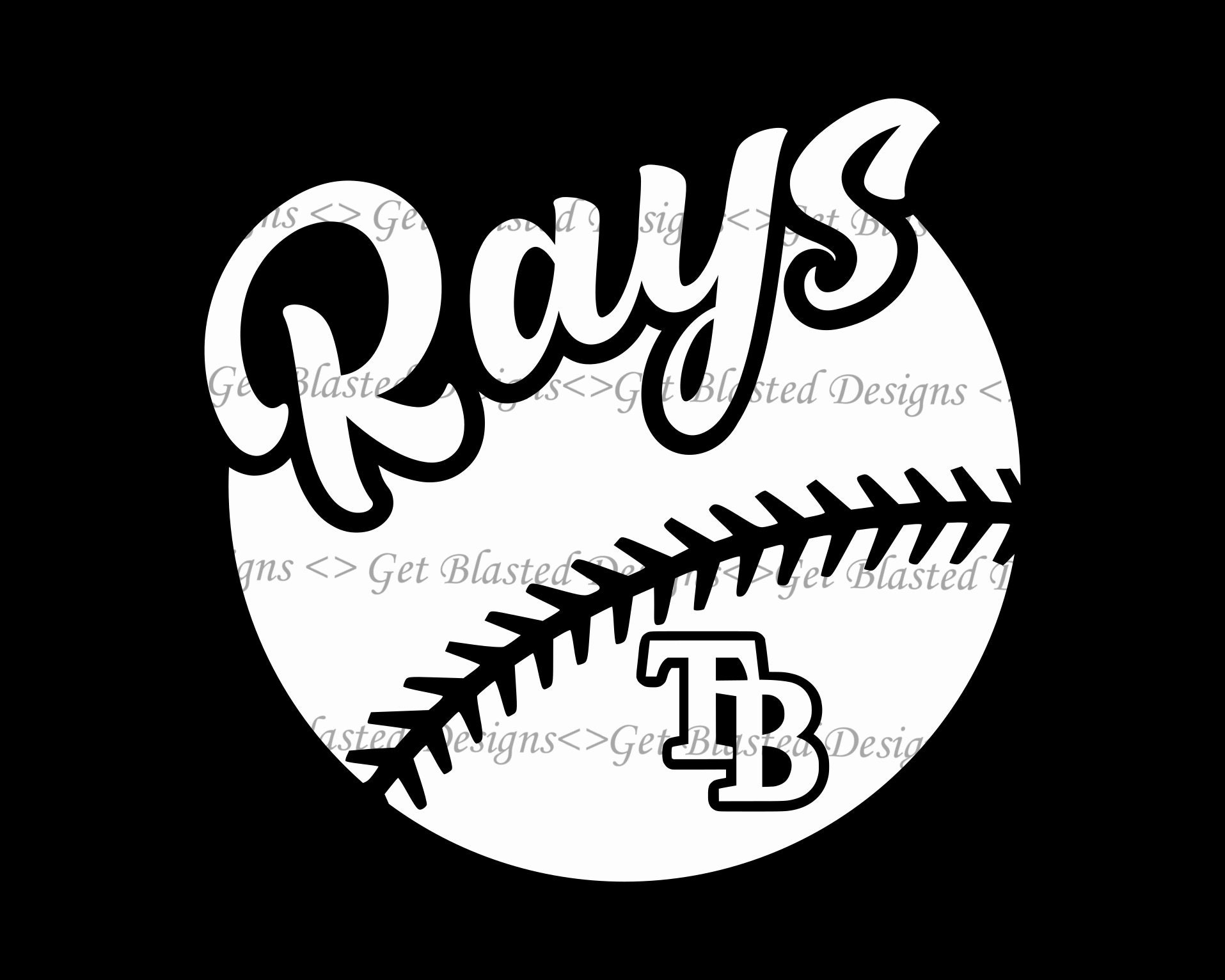 Tampa Bay Rays Baseball Vinyl Die-cut Decal Bumper Sticker 