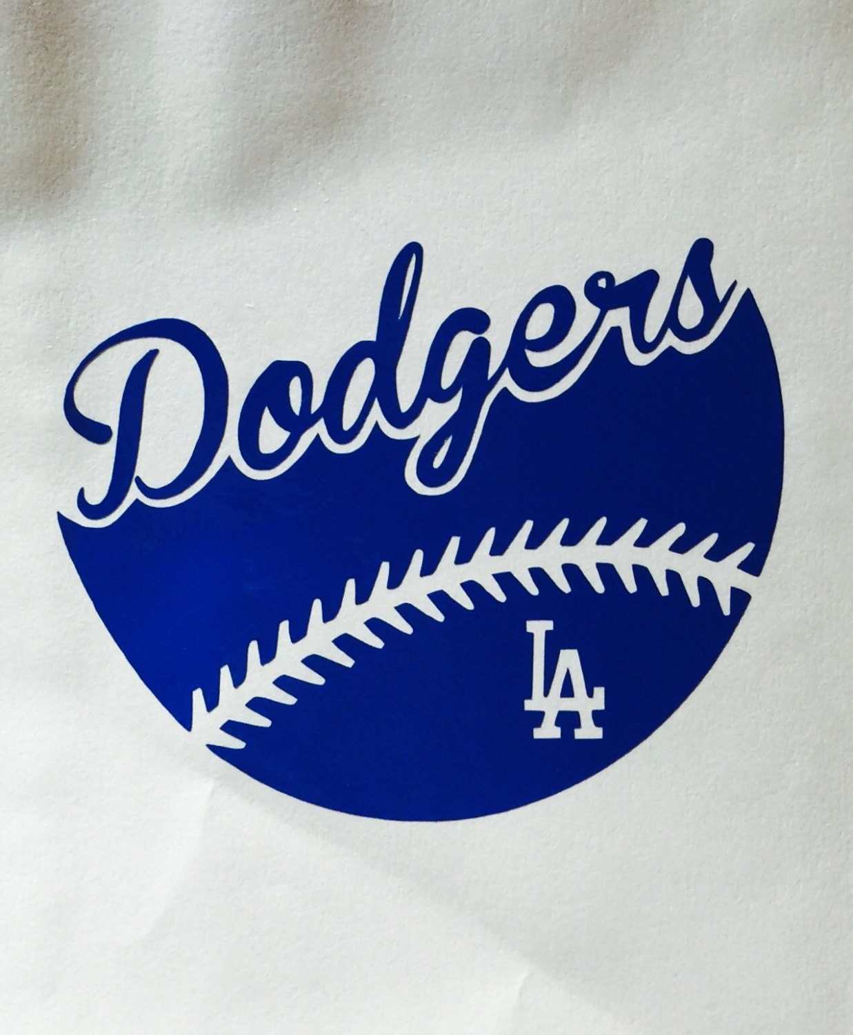 LA Dodgers Baseball Vinyl Decal Car Window / Bumper Sticker Etsy
