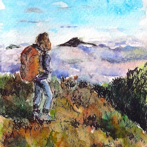 Portrait Camino personnalisé - Aquarelles originales