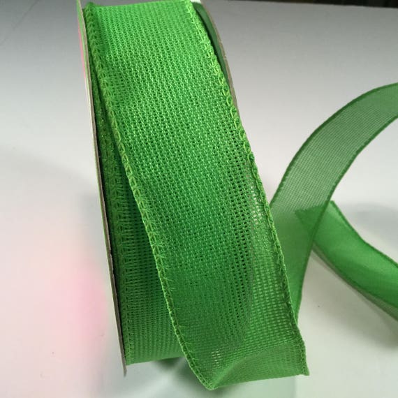 Apple Green Ribbon, Lime Green Ribbon for Crafts, Craft Ribbon for