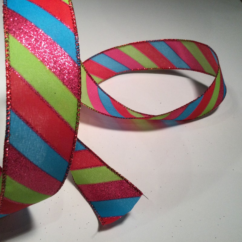 Candy Stripe Ribbon - Etsy