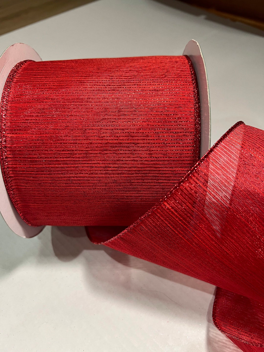 5 Inch Red Ribbon for Crafts Valentine Ribbon Christmas - Etsy