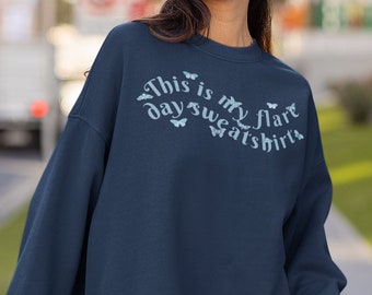 Flare Day Sweatshirt Crewneck, Butterfly Spring Invisible Illness Sweatshirt, Dysautonomia Awareness POTS Chronic Gift Idea - Spoonie Owned